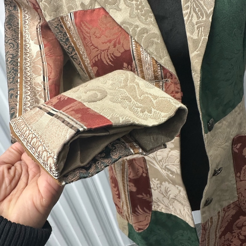 Barneys New York Multicolor Patchwork Blazer - image 7